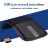 Wisoqu Ratón Táctil Inalámbrico Plegable USB de 2,4 GHz, Ratón