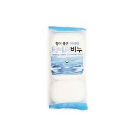 Face Wash Beauty Soap Jaewoo Mineral White Soap 3-Pack OPP Packaging / 세수 세안 미용 솝 재우 미네랄 화이트비누 3개입 opp포장