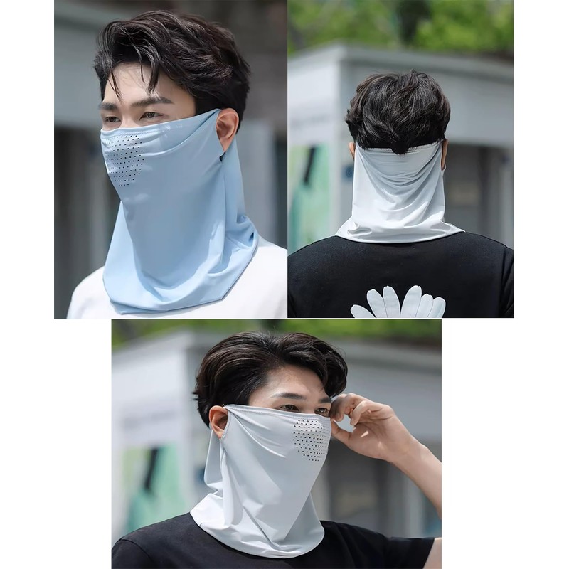 SATPULOT Men's Cooling Face Cover, Neck Guard, Over the Ear,