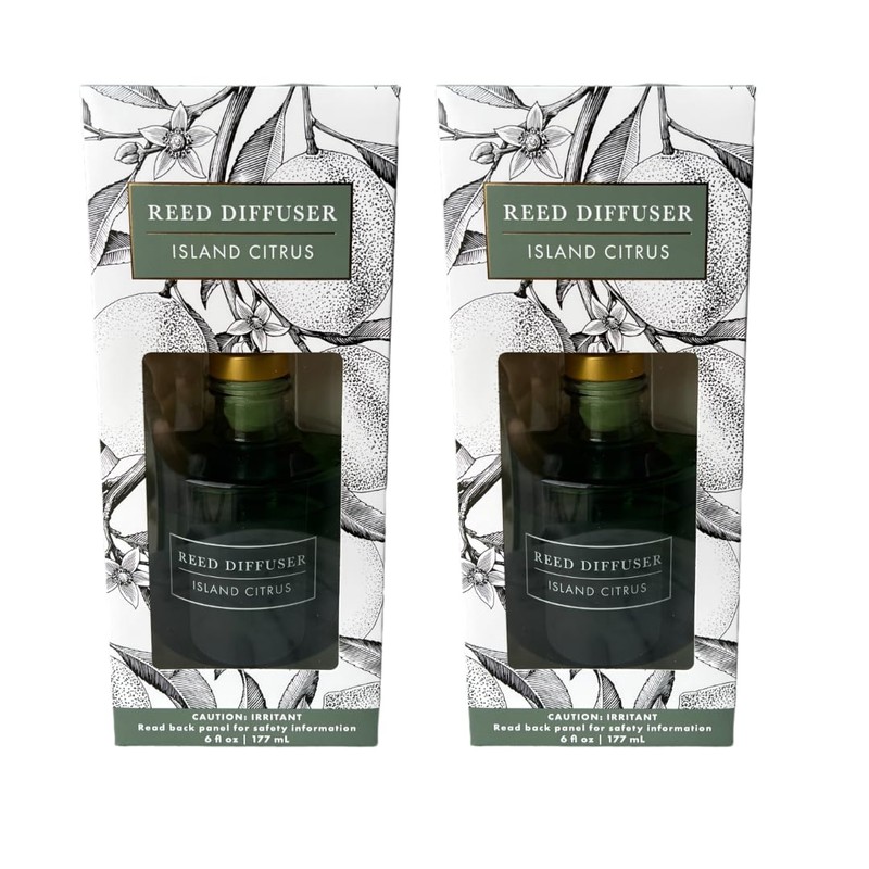 Bellevue Reed Diffuser, 6 fl oz Glass Filled Diffuser, Highly