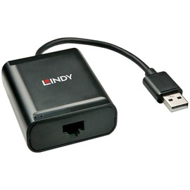 LINDY 42679 USB 2.0 Cat.5 Extender, 4 Ports - Black, 60m