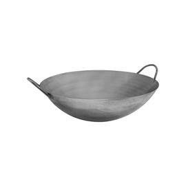 Carbon Steel Chinese Cantonese Style Wok Pan Frying Pan,30 inch,Two Side Handle