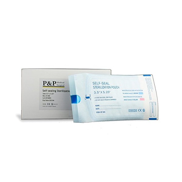 Sterilization Pouches Self-Sealing Autoclave Bags with Indicators by P&P Medical