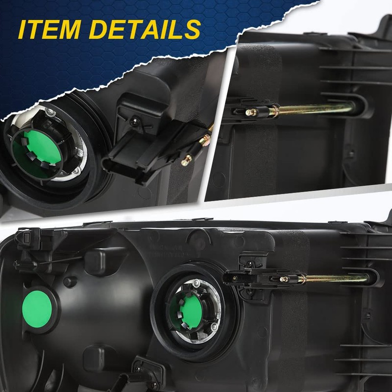 G-PLUS Headlights Assembly, Compatible with 2002 2003 2004 2005 Dodge