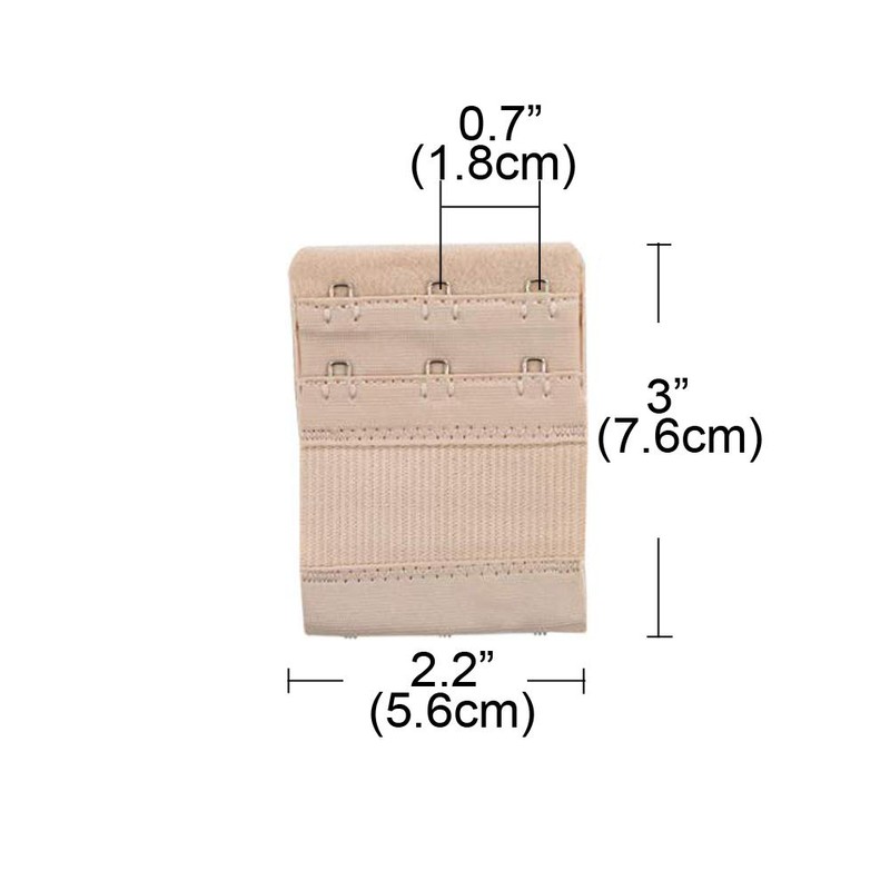 6pcs Women Soft Comfortable Bra 2 Hooks and 3 Hooks