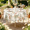 Arquiel Floral PVC Table Cloth Waterproof Oilcloth Round 137x137cm
