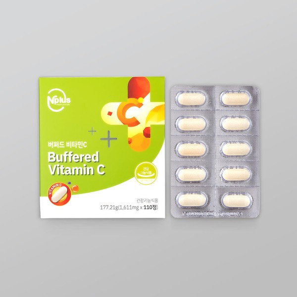 Mothernest [On Sale] [Expiration Date 2024.06.23] N Plus Buffered Vitamin C 110 Tablets Neutral Vitamin (3 month supply) / 마더네스트 [온세일][유통기한 2024.06.23] 엔플러스 버퍼드비타민C 110정 중성비타민 (3개월분)