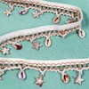 5 Yards 2 Inch Shell Fringe Trim, Starfish & Shell