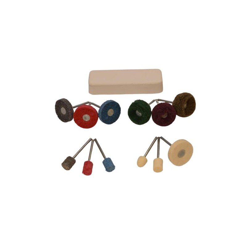 Moleroda 12-Piece Surface Preparation & Polishing Kit with Compound –