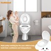 Potty Training Seat Built-in Toilet Seat, Round Toilet Seat 16.5inch