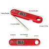 AIXXCUVQ Thermometer for Food with Foldable Probe and Backlight Screen