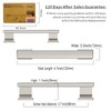 Amerdeco 10 Pack Brushed Satin Nickel Cabinet Pulls 3-3/4 Inch(96mm)
