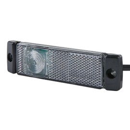 HELLA 2PG 008 645-541 Position Light - 24V - mounting - Lens Colour: Crystal clear - Cable: 1300mm - Plug: Quick Link - Front