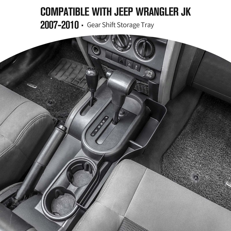 JeCar Storage Tray Gear Shift Storage Organizer Interior Accessories for
