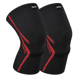 AVIDDA Knee Support Brace 2 Pack - Upgraded Compression Knee Sleeves for Arthritis, Joint Pain, Ligament Injury, Meniscus Tear, ACL, MCL, Tendonitis, Running, Squats & Sports