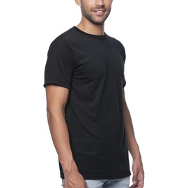 Go2 Men's Bamboo Viscose T-Shirt, Black, Large, Made in USA
