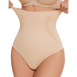 YADIFEN Tummy Control Thong Shapewear for Women High Waist Body Shaper Briefs Seamless Thong Shapewear for Women