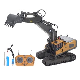 2.4G RC Excavator Toy Rotatable Full Functional Lighting Music Alloy Construction Tractor