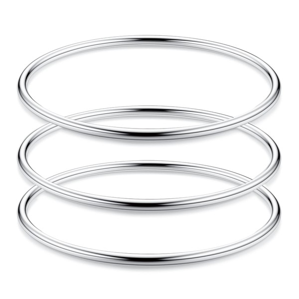 Morfetto 3 mm 14K Gold Bangle for Women Bangle Set