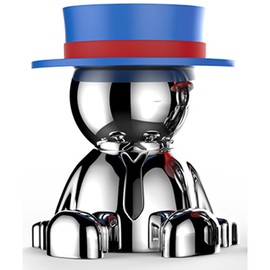 Mr. Holder for Cars, Smartphone Stand, Cute, Stylish, Magnetic Plate, Magnetic, 360° Head Rotates (Blue)