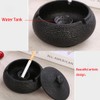 Hoobar Ceramic Ashtray with Lid,Windproof,Ash Holder for Smokers,Desktop Smoking Ash