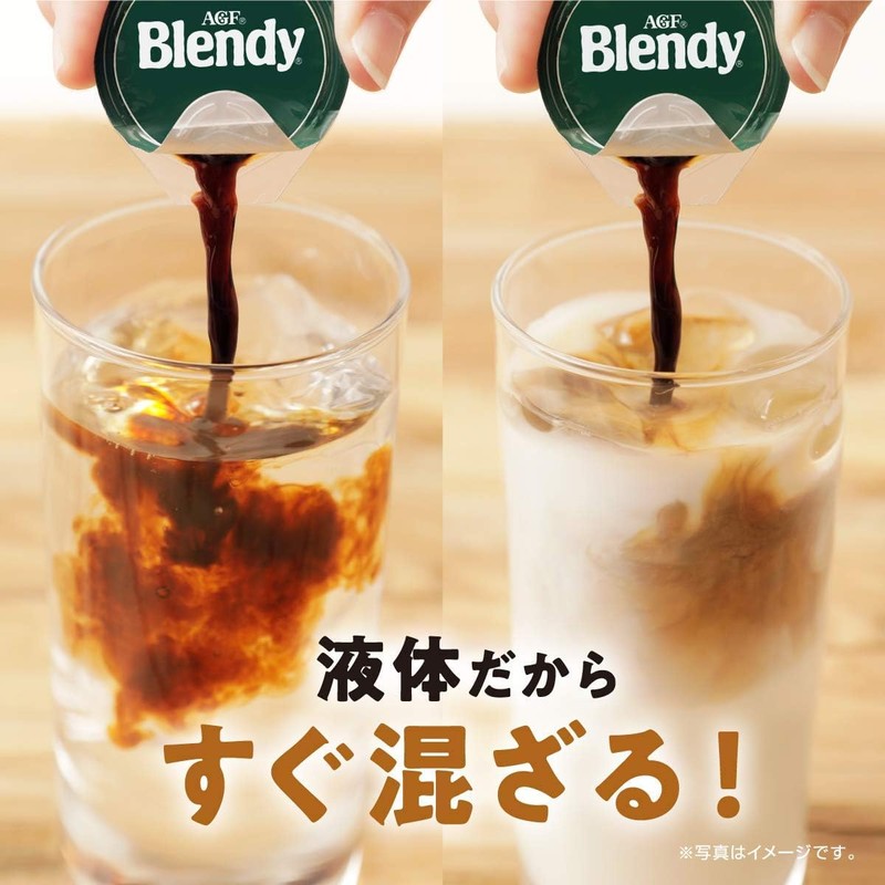 Blendy AGF Coffee Less Suger Liquid Coffee 0.63Floz 6 Liquid