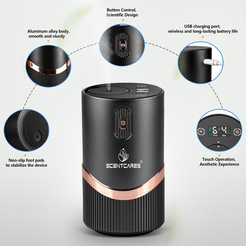 Diffusers for Home, Sentiment Diffuser- Waterless Scented Oil Diffusers for