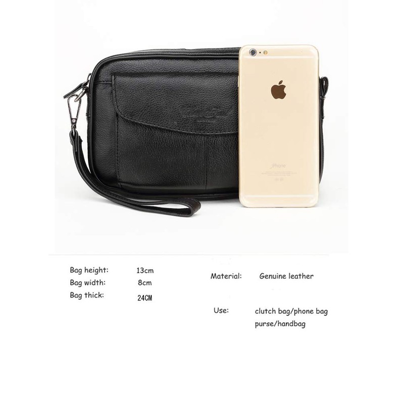 Meigardass Clutch Bag, Men's, Second Bag, Genuine Leather, Popular, Clutch