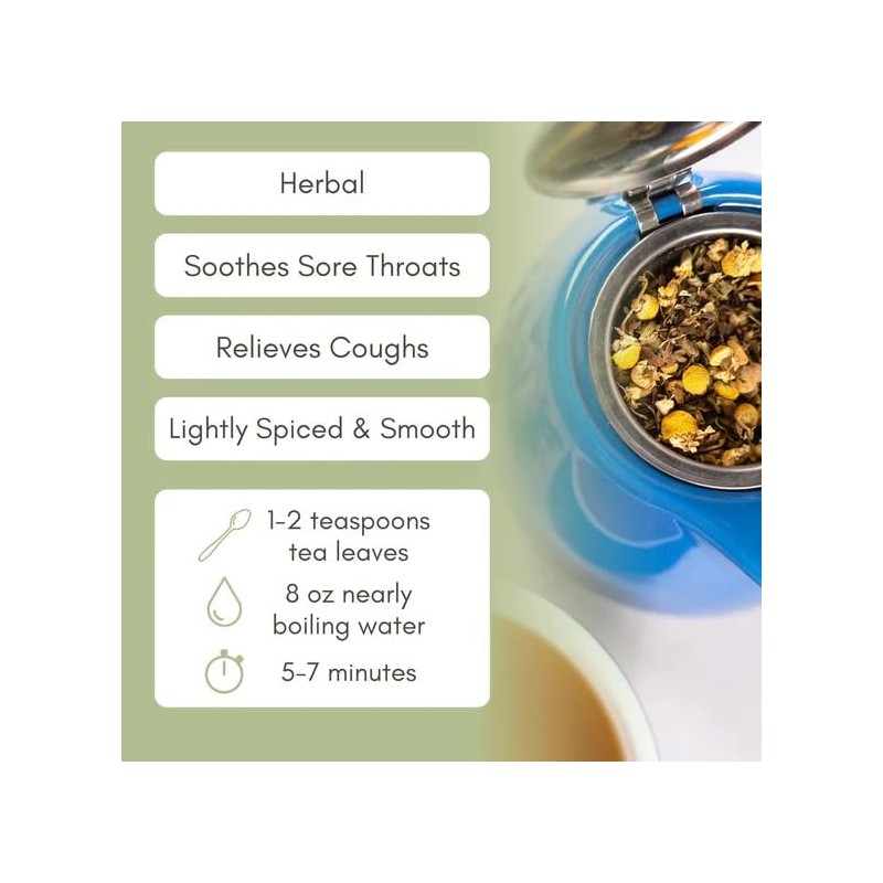 Organic Throat Clarity Loose Leaf Tea - 2oz Bag (Approx.