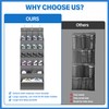 LTBLumos Water Bottle Organizer,Over The Door Organizer with 16 Pockets,Various