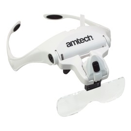 Amtech, S2912, Magnifying Head Glasses, Stylish, Comfortable Lightweight Ergonomic Frame Suitable for All Head Sizes