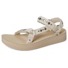 Teva Women's Midform Universal Studded Sandal, Coconut/White Pepper, 11