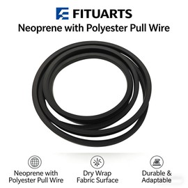 FITUARTS Lawn Mower 180808 Secondary Deck Belt for Craftsman 48 Inch 174369 532180808 Husqvarna AYP 532174369 GT5000 YTH2148 YTH2048 YTH2248 YTH1848XP YTH2448 YTH2748, Length: 89 inches