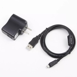 myw-tech USB AC Power Adapter Battery Charger Cord For Olympus SP-810 UZ SP-820 UZ Camera