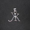 R001430 Solid Sterling Silver Pendant Charm Letter 'Cyrillic' Solid Genuine