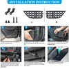 Metal Rear Door Storage Pockets Compatible with 2018-2025 Jeep Wrangler