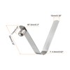 sourcing map 8pcs Single Button Kayak Paddle Snap Spring Clip