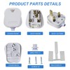 13Amp Plug, 3 Pin Plug UK with Cord Grip Rewireable