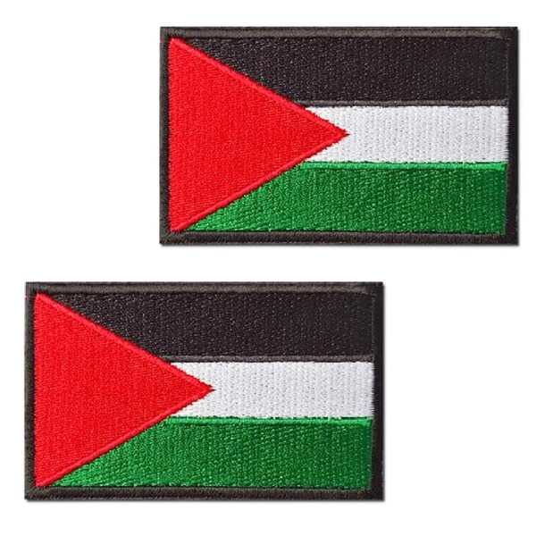 TXSN 2PCS Palestine Flag Patches, Tactical Palestine Patches Hook &