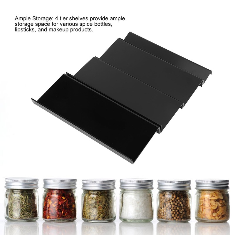 Spice Drawer Organizer 4 Tier Spice Drawer Insert Adjustable Large