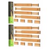 ANTOWIN 8 ANTOWIN Bamboo Drawer Divider Organizer 13”-17” Adjustable Separators