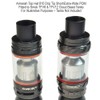 Armerah Top Hat 810 Drip Tip eCig Mouthpiece Short/Extra-Wide POM