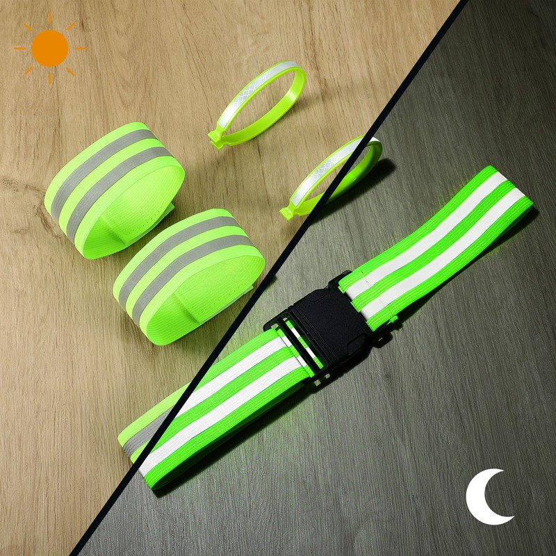 Boyiee Reflective Bands Set Including Reflective Armband Reflective Safety Belt
