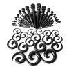Tiardey 54 Pieces Ear Stretching Kit 14G-00G Acrylic Tapered Snail