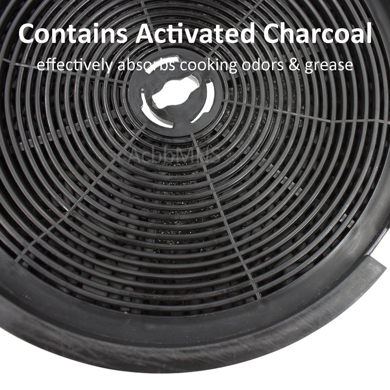 AcbbMNS 2 Pcs Activated Carbon Filters Range Hood Filters Compatible