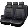 CAR PASS Universal FIT Piping Leather Car Seat Cover, for