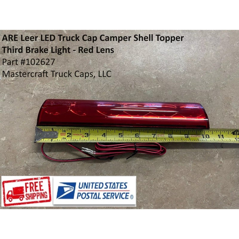 American Technology Components Truck Cap Third Brake Light red lens