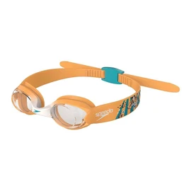 Speedo Infant Illusion Swimming Goggles | Secure Fit | Anti-Fog | Anti-Leak, Aanadi Orange/Aquarium, One Size