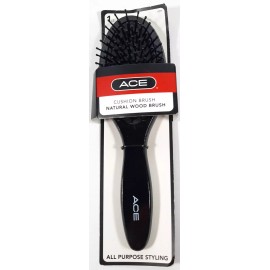 Goody Ace Cushion Natural Wood Hair Brush 17371 Everyday brush for all hair type