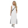 GRECERELLE Womens Summer Round Neck Loose Split Casual Long Maxi